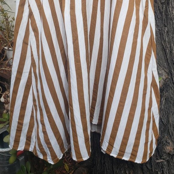 Striped Sundress with Gathered Back and Full Lined Skirt - Picture 6 of 11